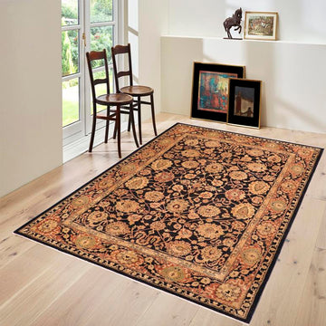handmade Traditional Kafkaz Chobi Ziegler Blue Rust Hand Knotted RECTANGLE 100% WOOL area rug 8 x 11